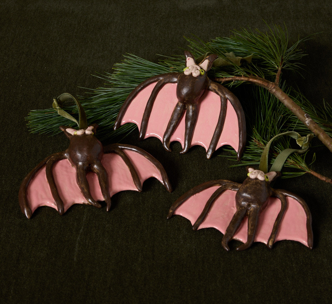 BROWN BAT ORNAMENT BY PEARCE WILLIAMS