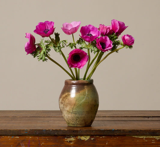 VINTAGE RAKU STUDIO POTTERY VASE