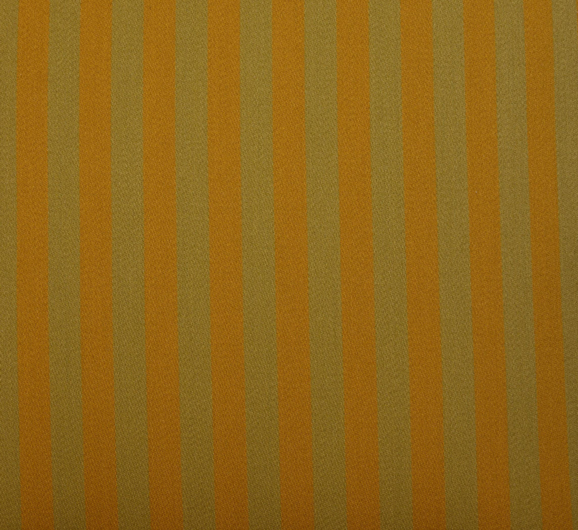 PAIR OF 1950S ITALIAN SCULPTURAL WALNUT UPHOLSTERED LOUNGE CHAIRS IN MAHARAM STRIPE