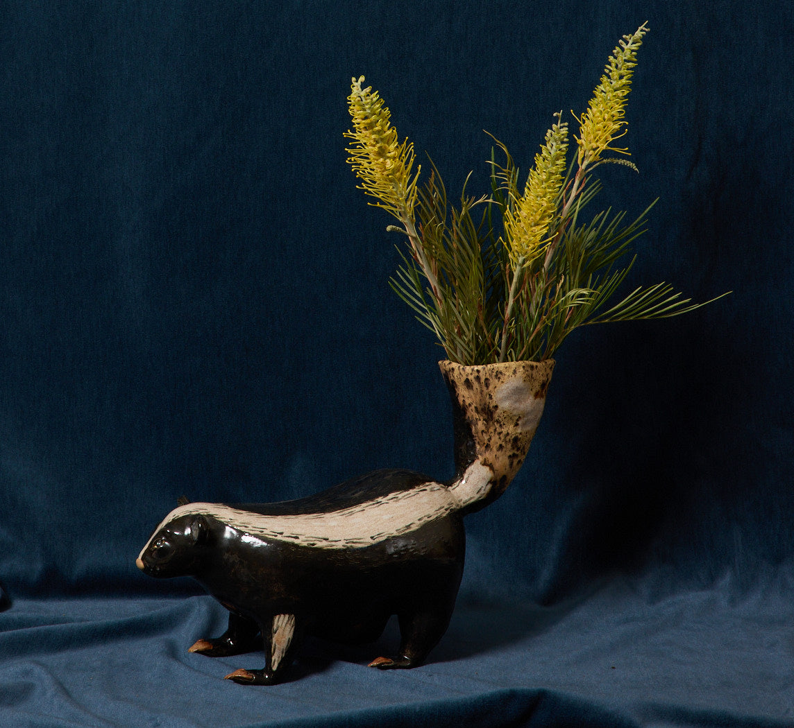 SKUNK VASE BY PEARCE WILLIAMS
