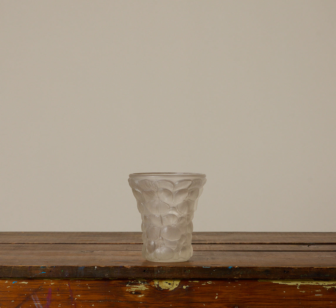 1930S ART DECO FLOWER GLASS VASE