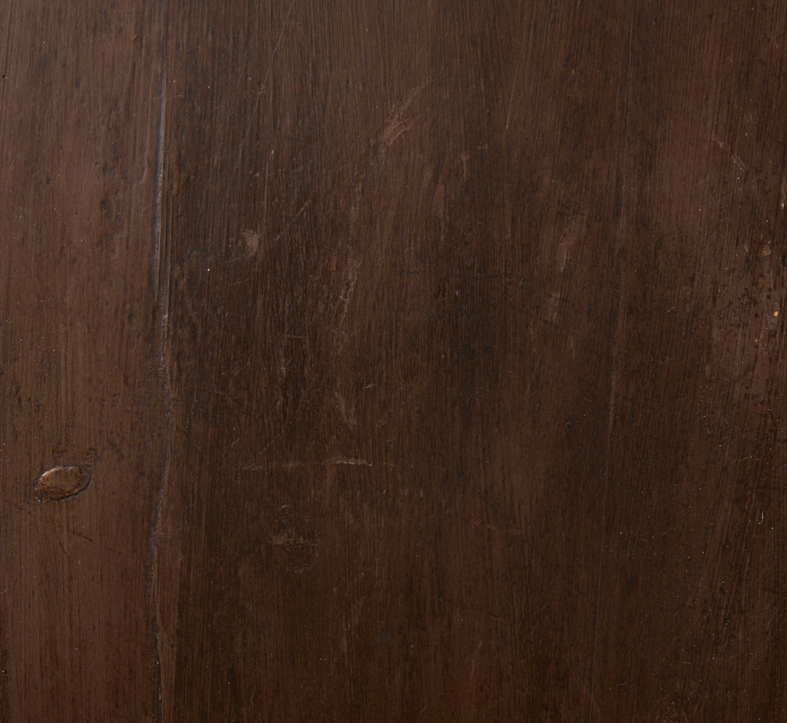 19TH CENTURY PAINT DECORATED DEMILUNE CONSOLE