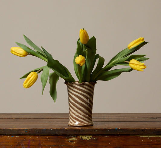 STUDIO POTTERY SWIRL VASE