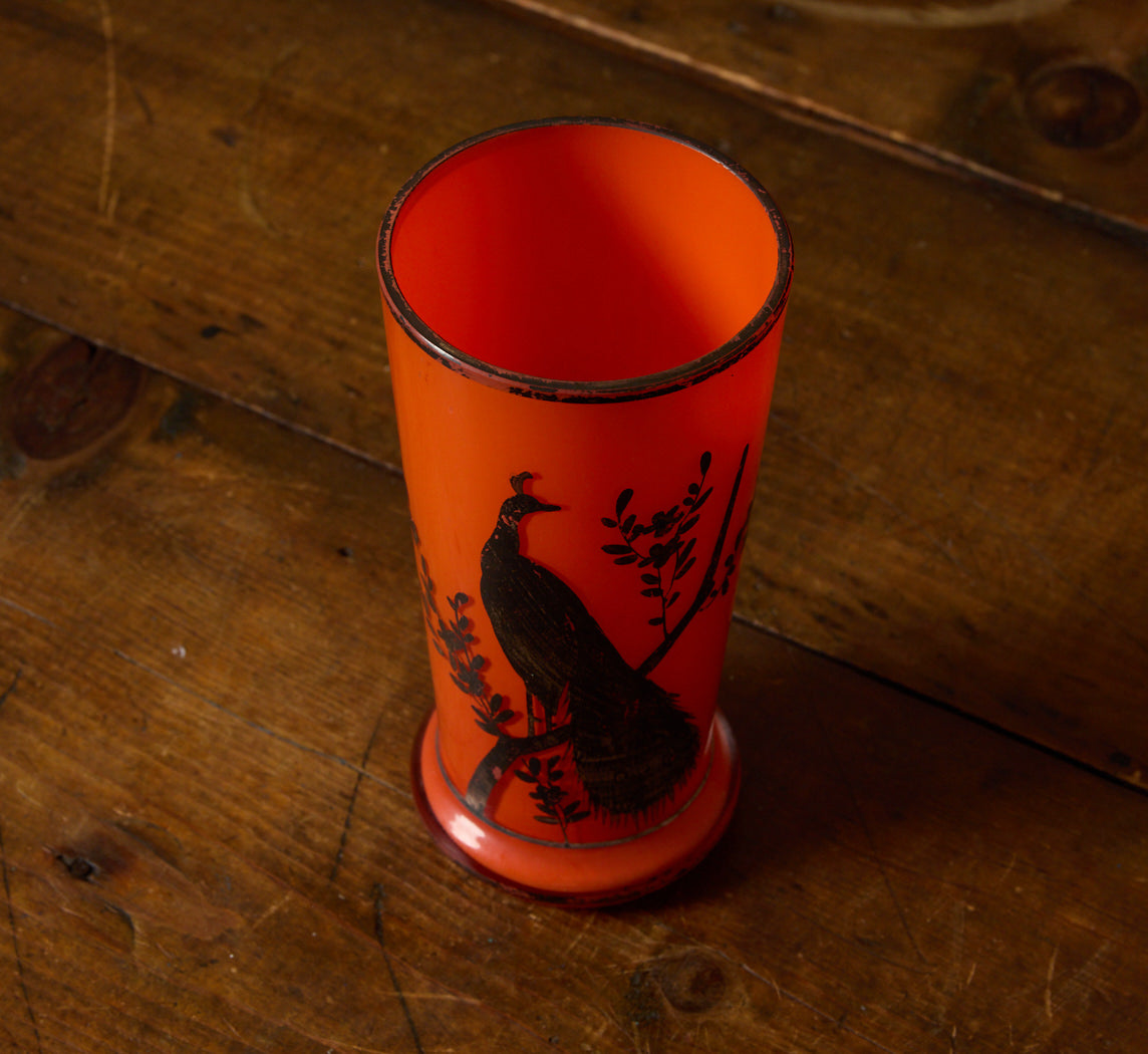 VINTAGE TANGO GLASS PEACOCK DRINKING SET