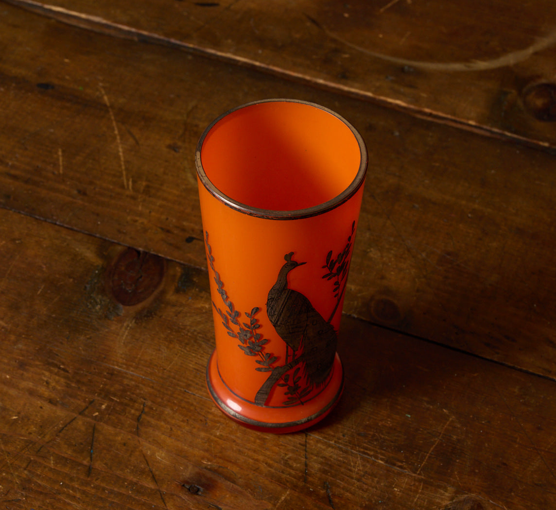 VINTAGE TANGO GLASS PEACOCK DRINKING SET