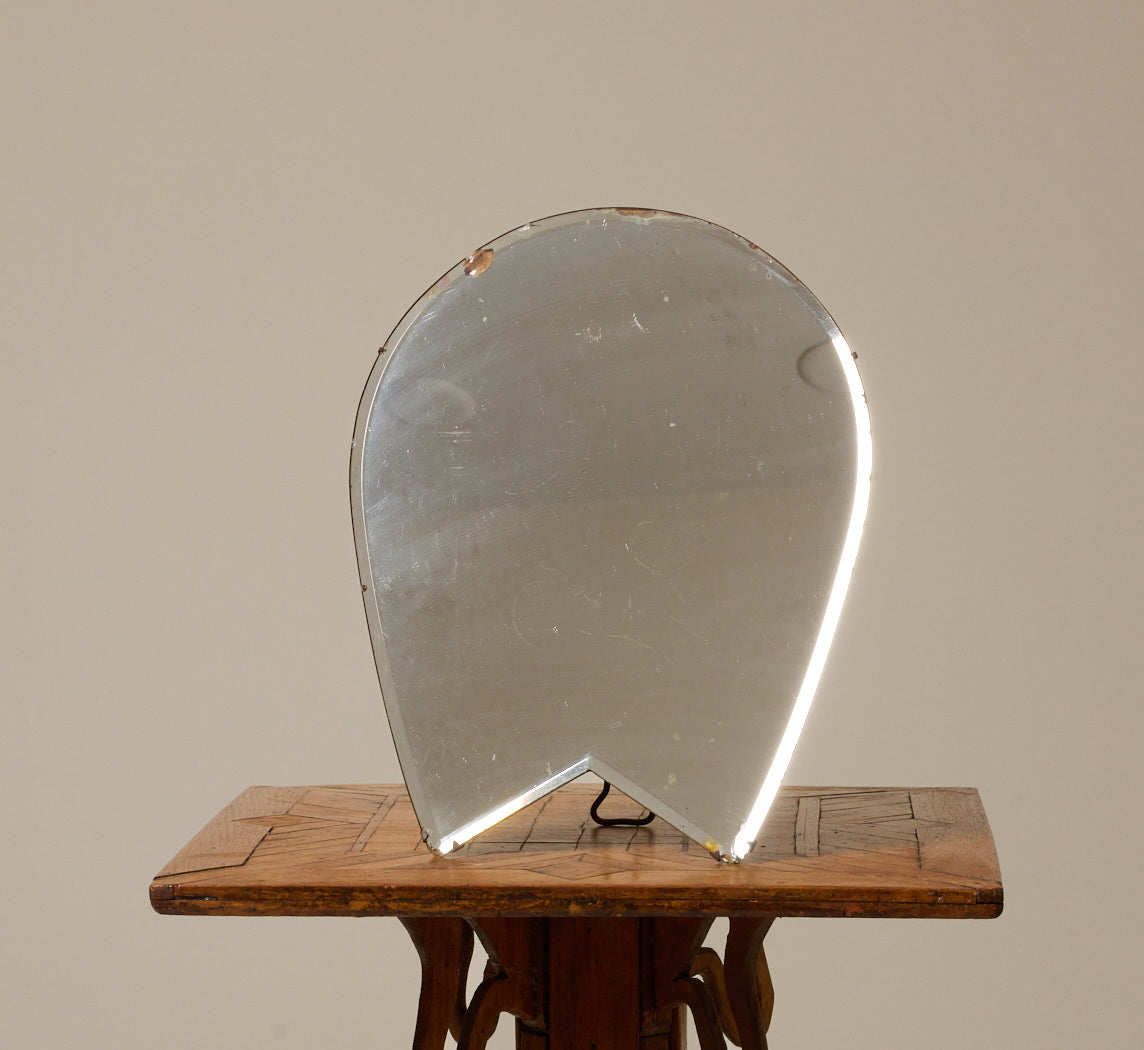 1950S ITALIAN TABLE MIRROR ATTR. TO LUIGI FONTANA