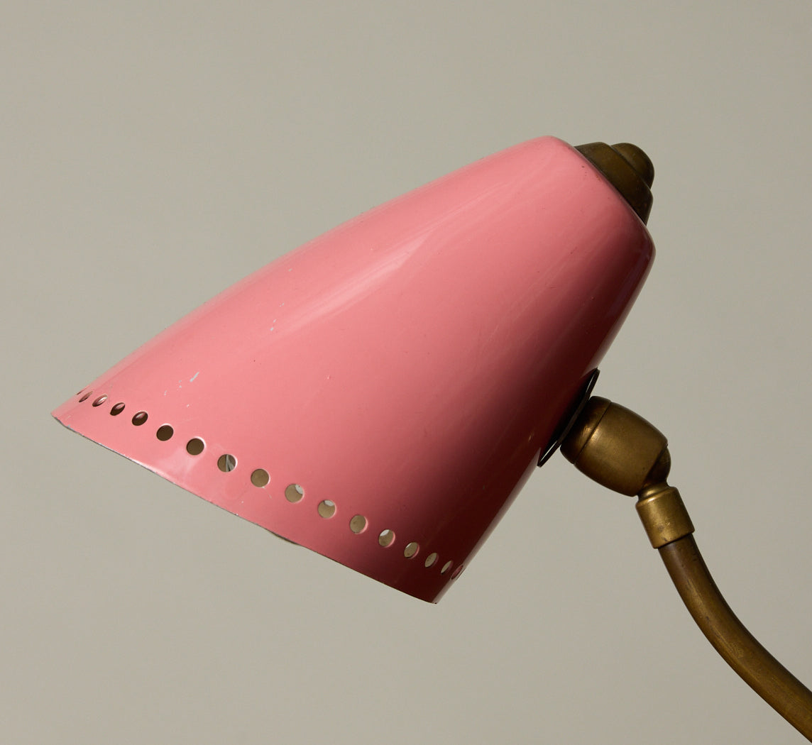 1950S ITALIAN PINK TABLE LAMP
