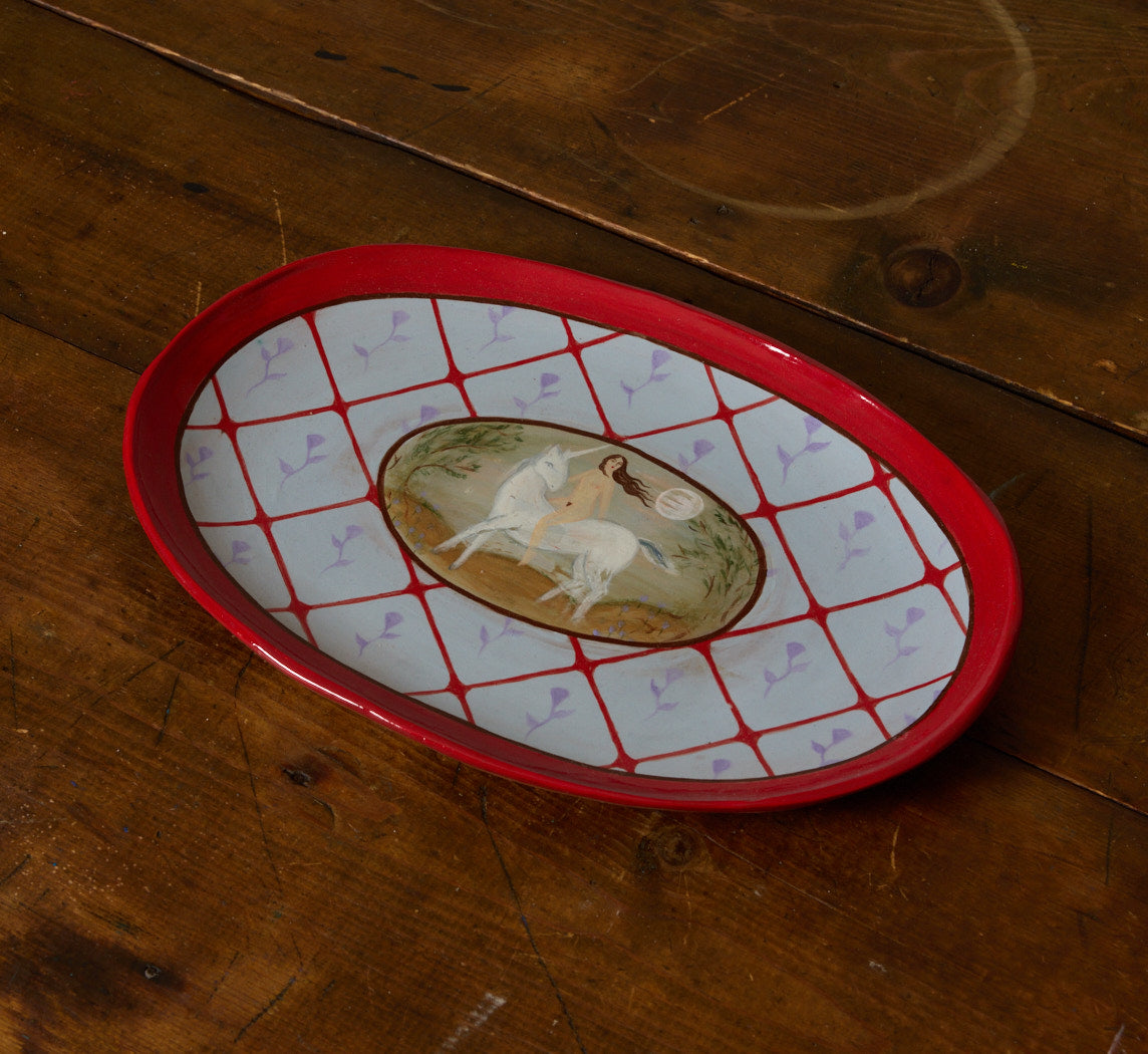 MOONLIGHT FABLE PLATE BY LUCY MCCALL