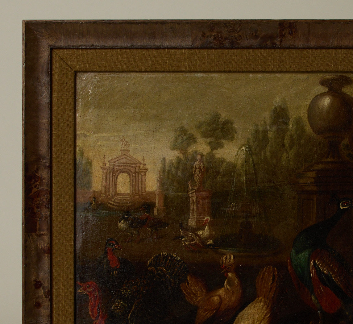 17TH CENTURY "WHIM OF BIRDS" SCENE