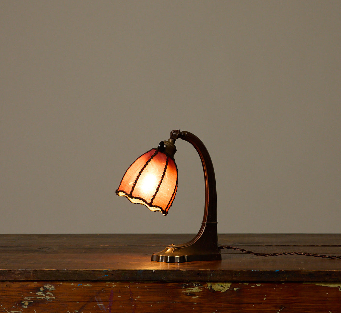 1920S ART NOUVEAU BRONZE TABLE LAMP