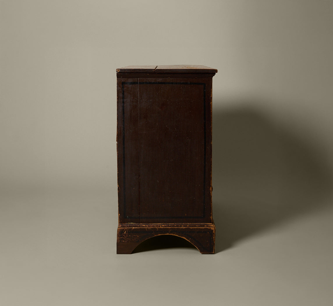 ANTIQUE HAND PAINTED FOLK ART DRESSER