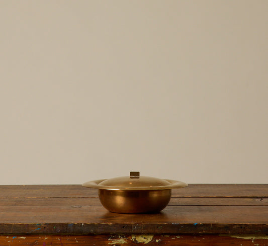 1950S ITALIAN BRASS LIDDED BOWL