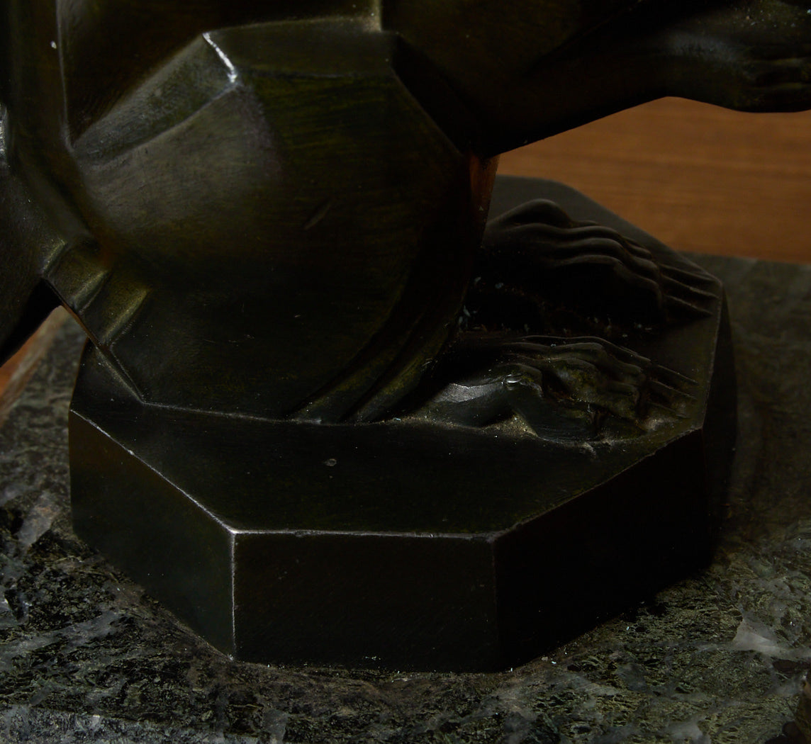 1920S SQUIRREL BOOKENDS SIGNED BY MAX LE VERRIER