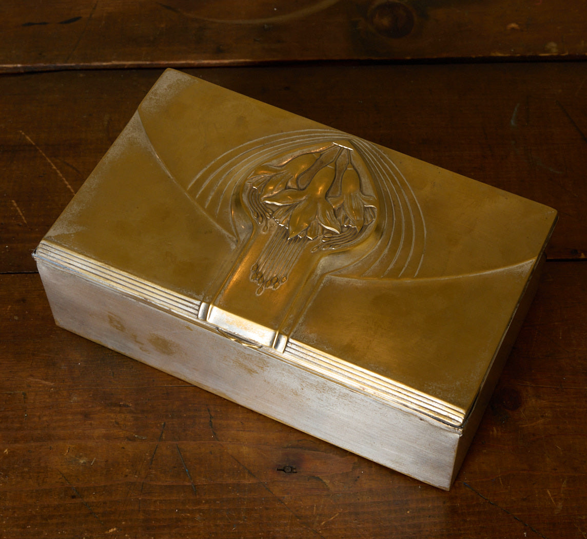 WMF ART NOUVEAU SILVER PLATED JEWELRY BOX
