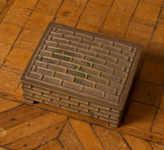 ART DECO GILT BRONZE TRINKET BOX