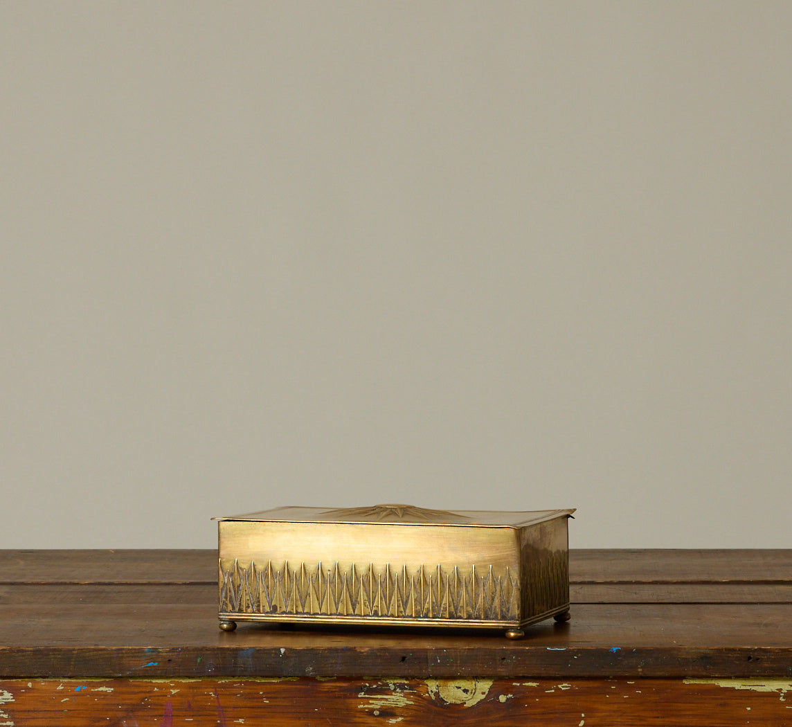 WMF ART NOUVEAU COPPER JEWELERY BOX