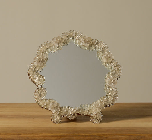 1970S VENETIAN MURANO GLASS TABLE MIRROR