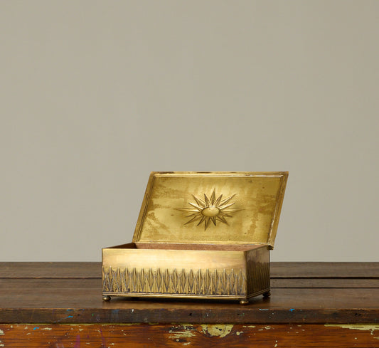 WMF ART NOUVEAU COPPER JEWELERY BOX