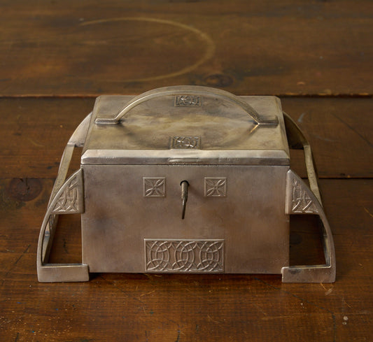 WMF JUGENDSTIL ART NOUVEAU SILVER PLATED LOCKING BOX