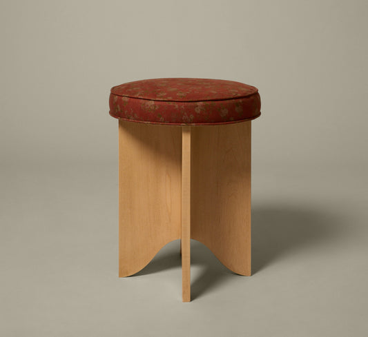 PIERCE & WARD LLOYD SIDE STOOL IN MAPLE AND TUSCAN FLORAL