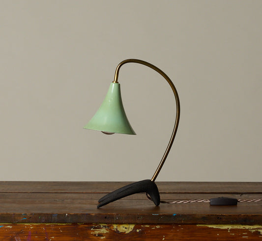 1950S MINT GREEN TABLE LAMP