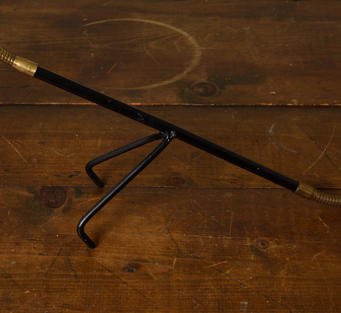 1950S ITALIAN GOOSENECK TRIPOD TABLE LAMP ATTR. TO GINO SARFATTI