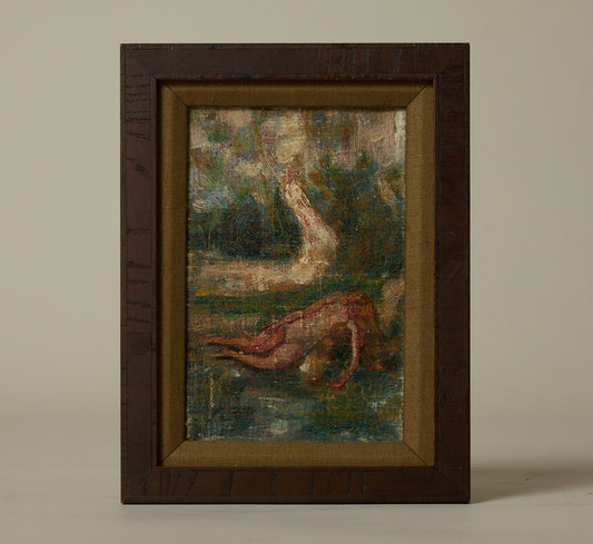 VINTAGE RECLINING NUDE IN THE WILD