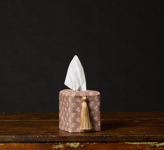 PIERCE & WARD TINY BOUQUET TISSUE BOX COVER