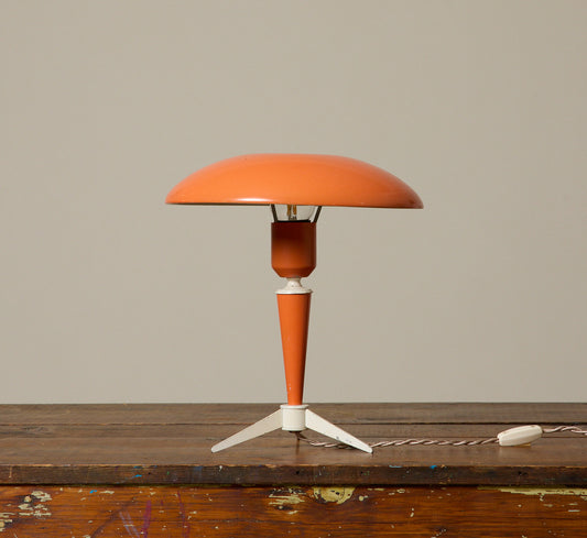 1950S BIJOU ORANGE TABLE LAMP BY LOUIS KALFF