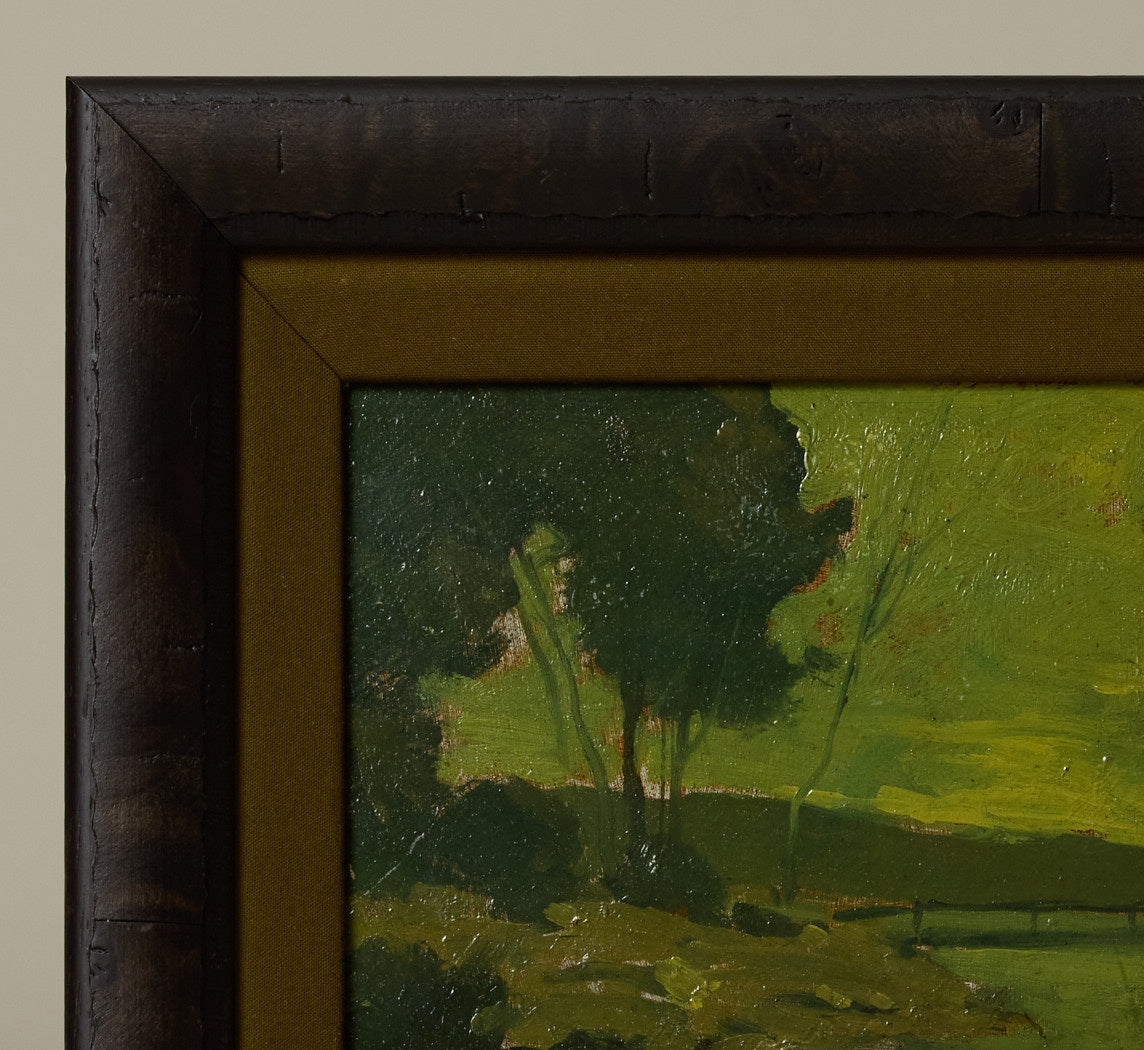 2OTH CENTURY AMERICAN RIVER LANDSCAPE BY HOWARD SAXTON BURR (1889-1973)