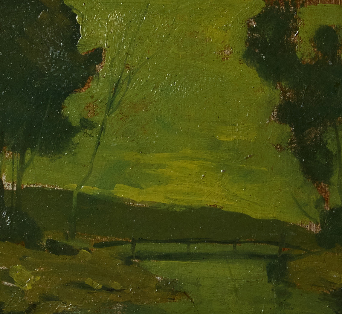 2OTH CENTURY AMERICAN RIVER LANDSCAPE BY HOWARD SAXTON BURR (1889-1973)