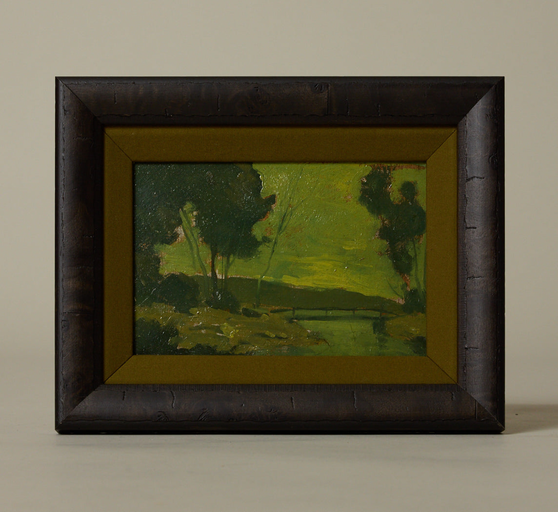 2OTH CENTURY AMERICAN RIVER LANDSCAPE BY HOWARD SAXTON BURR (1889-1973)