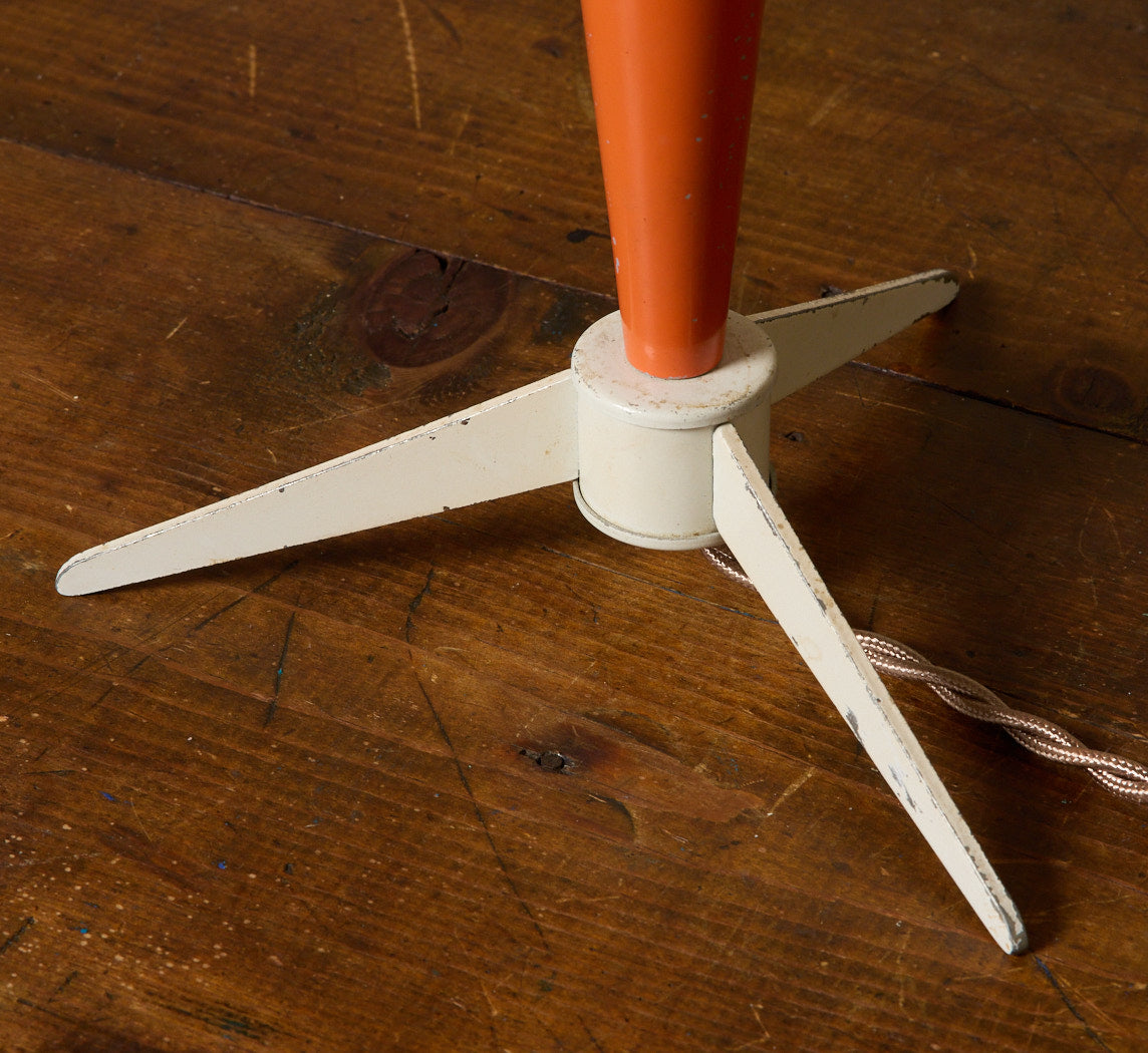 1950S BIJOU ORANGE TABLE LAMP BY LOUIS KALFF