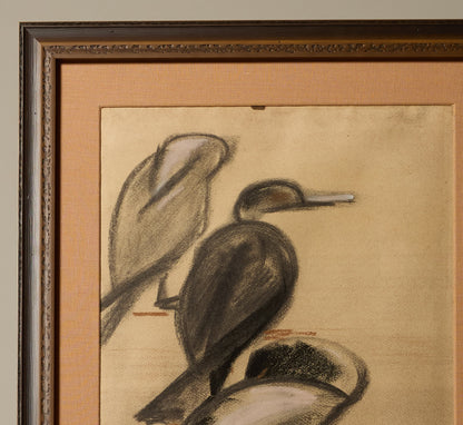 EARLY 20TH CENTURY SKETCH OF DUCKS