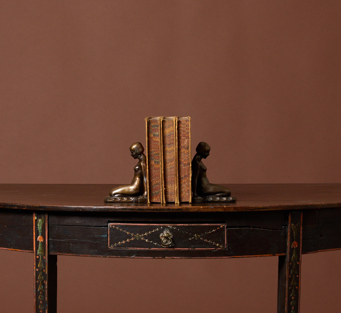 PAIR OF 1920S ART DECO BRONZE KNEELING NUDE BOOKENDS