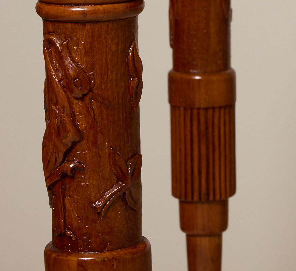 1940S ITALIAN OAK WOOD DINING TABLE BY PIER LUIGI COLLI