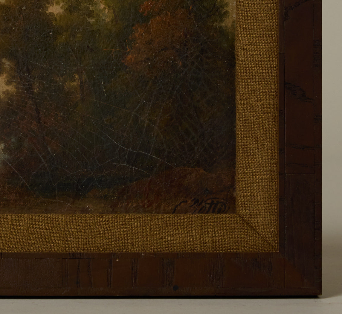 19TH CENTURY ITALIAN RIVER LANDSCAPE BY CARLO JOTTI (1826-1905)