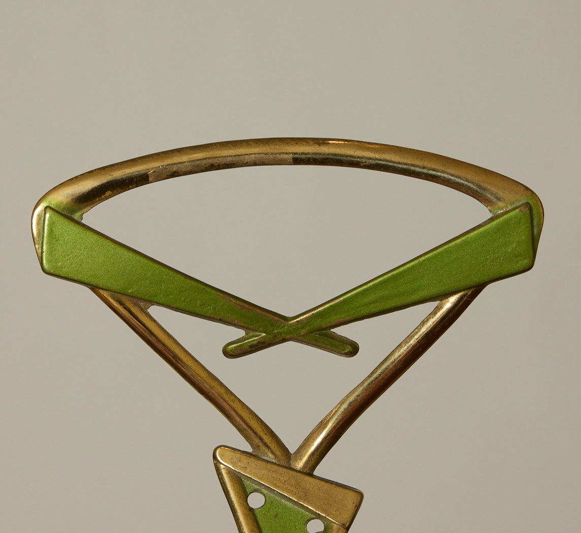 PAIR OF MID CENTURY ART DECO STYLE COAT HOOKS