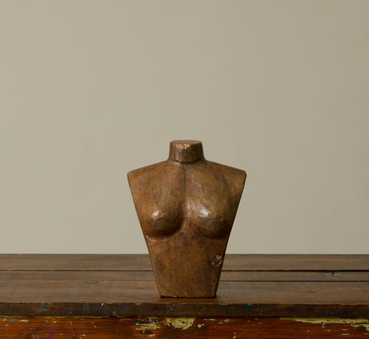 CARVED WOOD MANNEQUIN