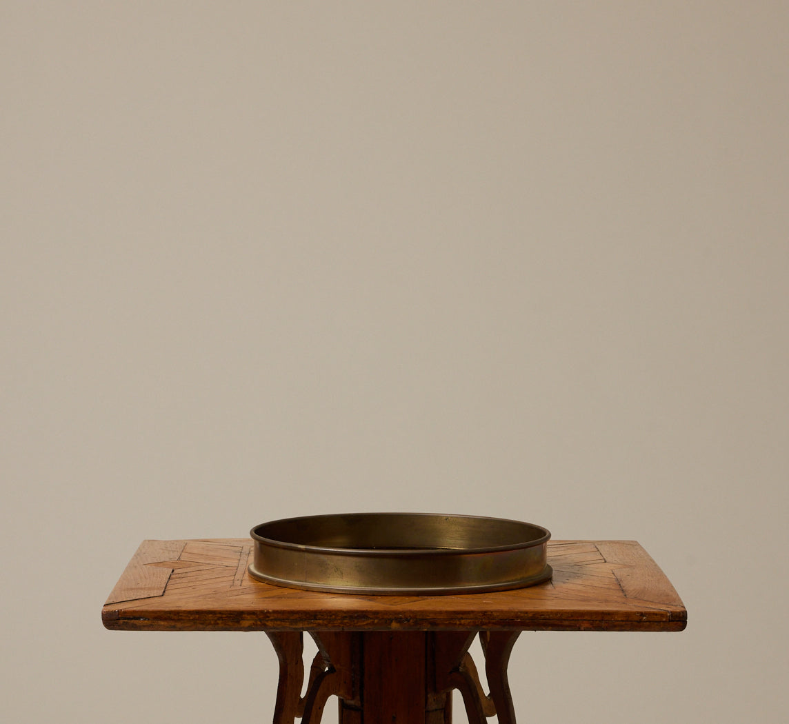 1970S ITALIAN BRASS & TORTOISE SHELL LUCITE TRAY
