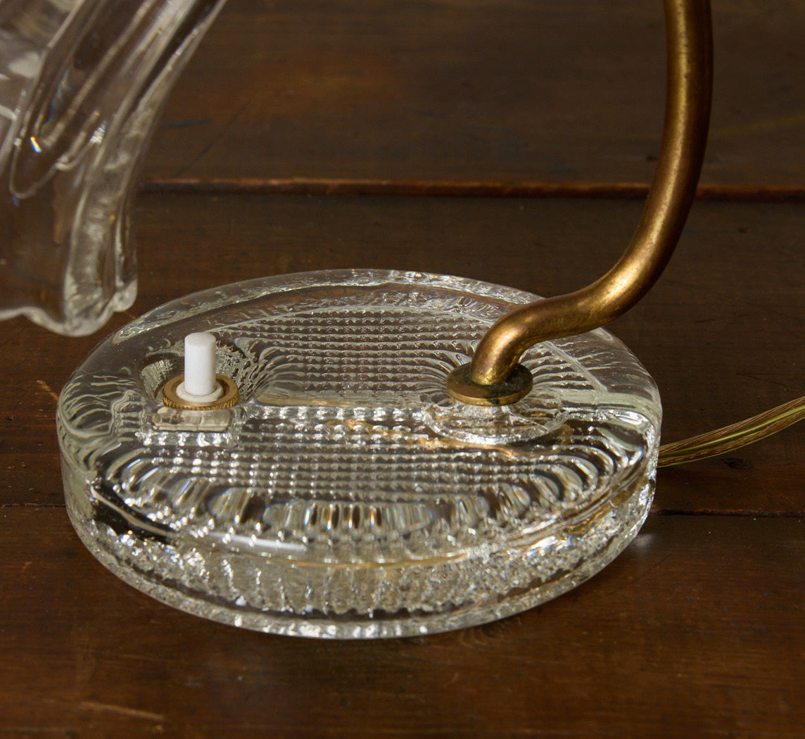 PAIR OF BELLFLOWER MURANO GLASS TABLE LAMPS
