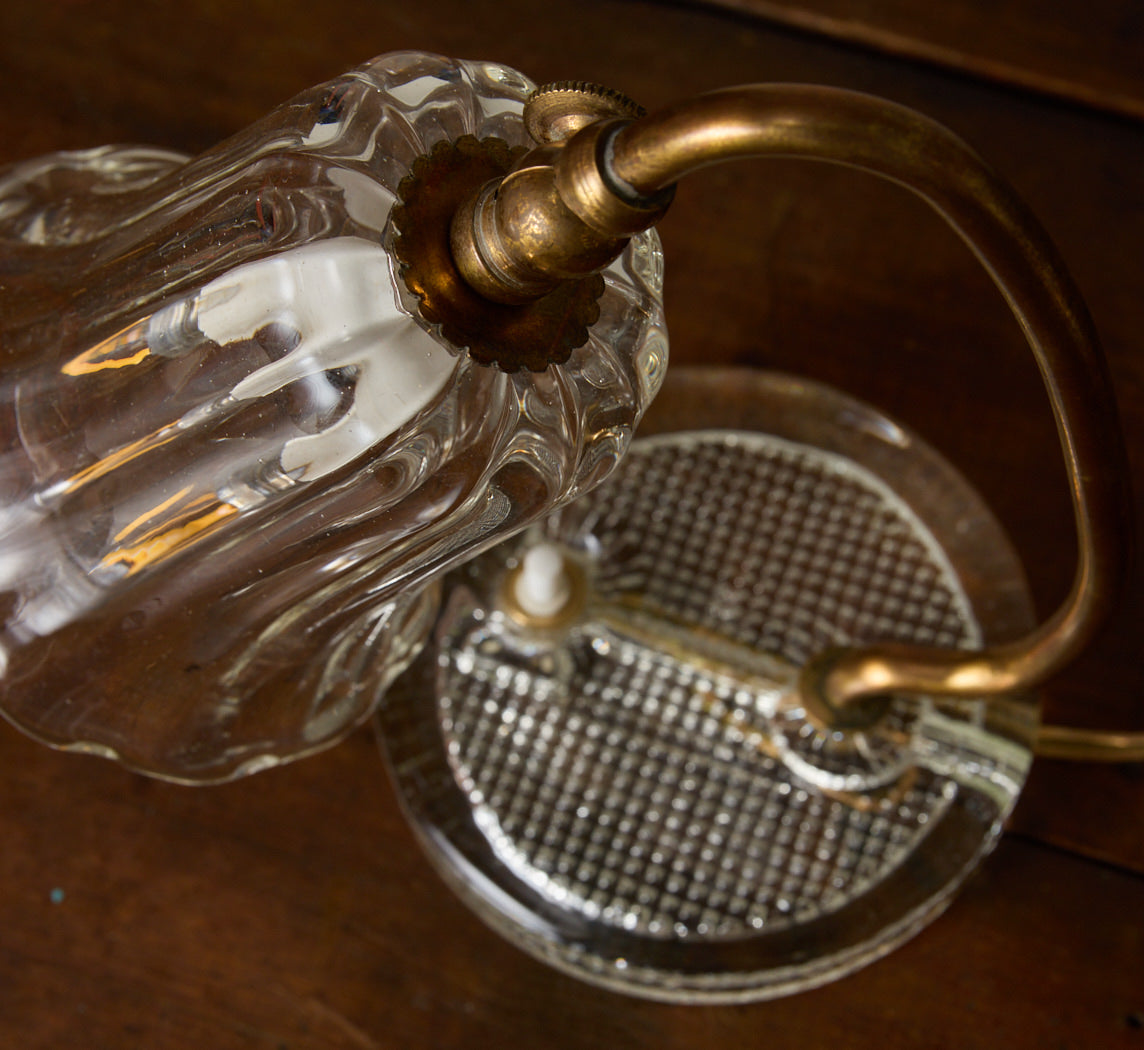 PAIR OF BELLFLOWER MURANO GLASS TABLE LAMPS