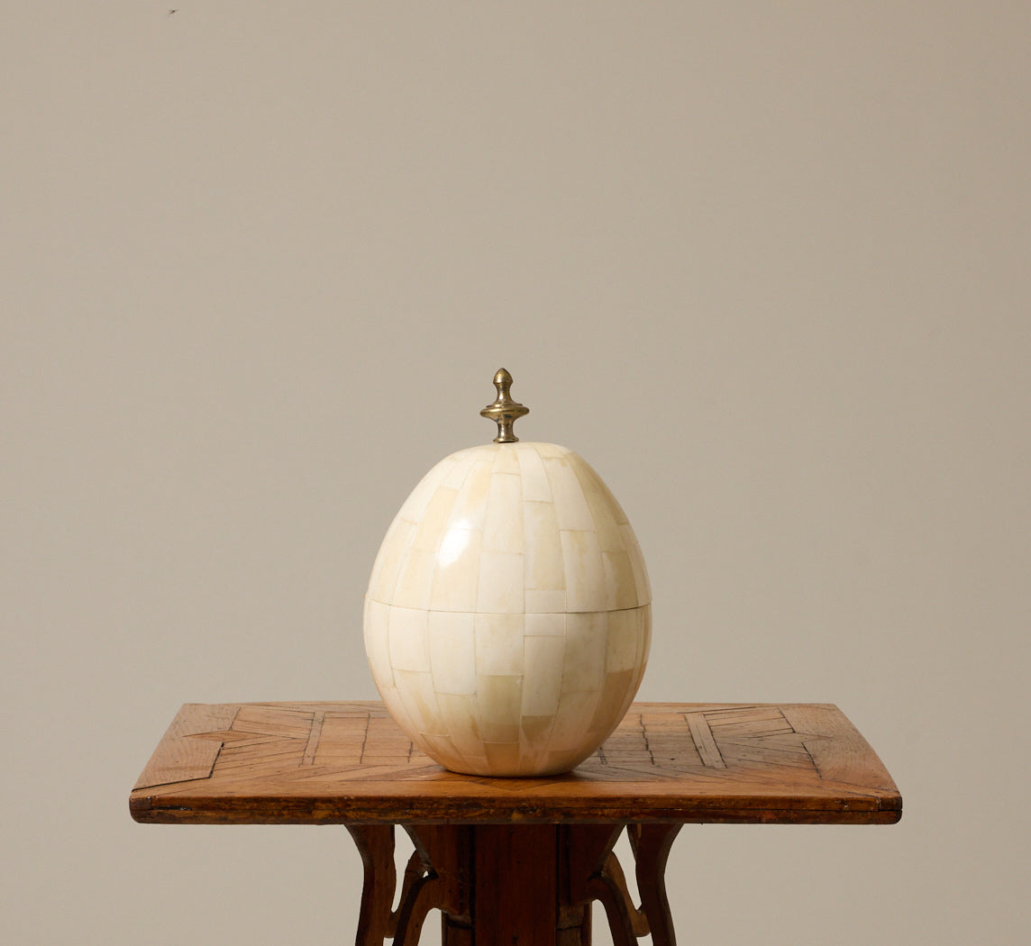 1940S COCONUT SHELL ICE BUCKET