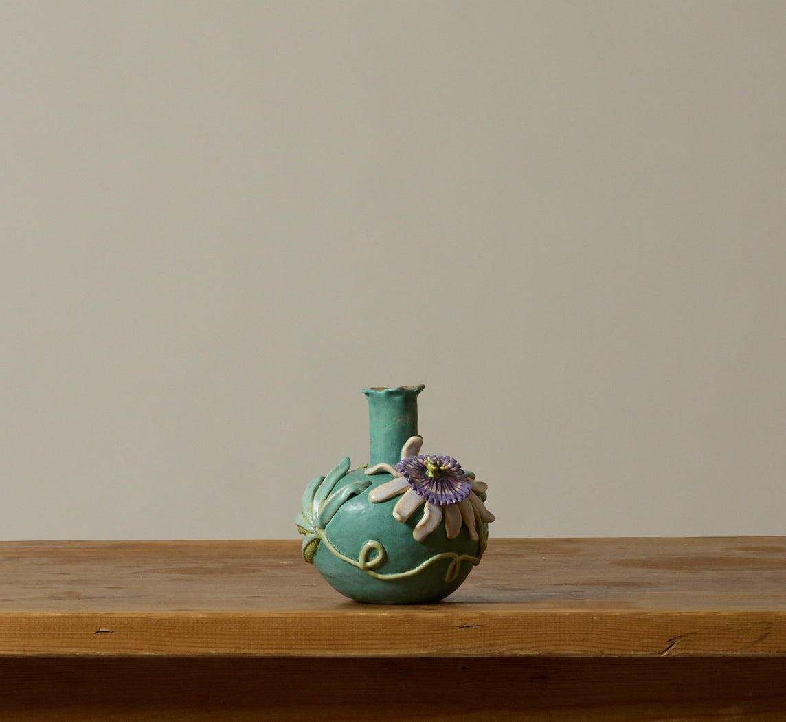 PASSION FLOWER VASE BY PEARCE WILLIAMS