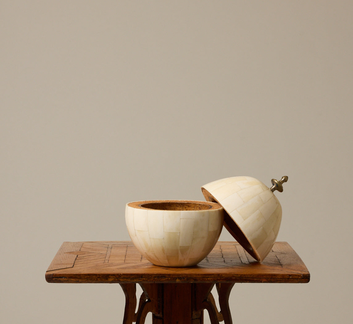 1940S COCONUT SHELL ICE BUCKET