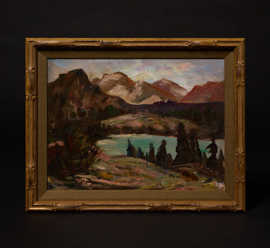 1950S CALIFORNIA LAKE LANDSCAPE