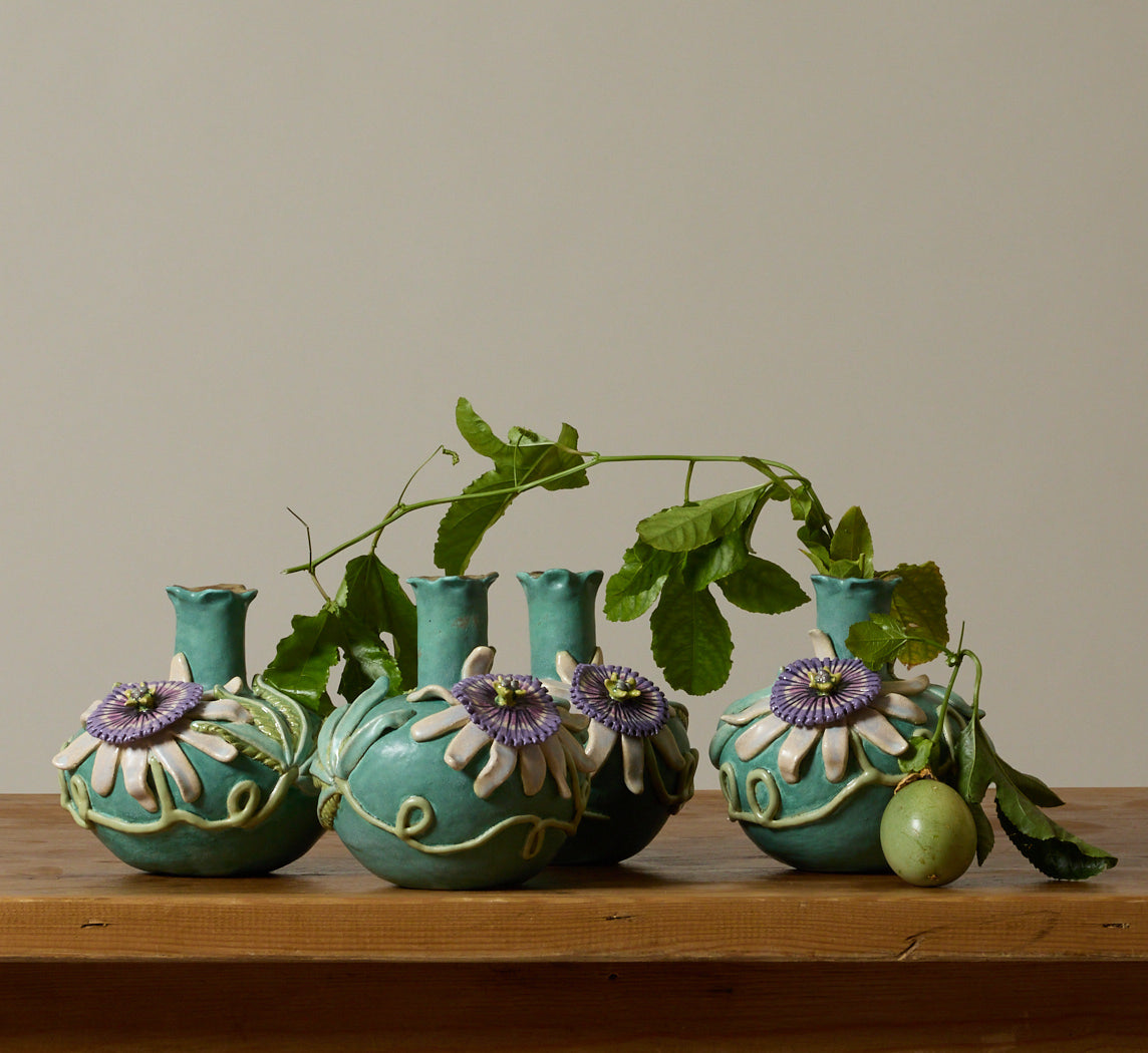 PASSION FLOWER VASE BY PEARCE WILLIAMS