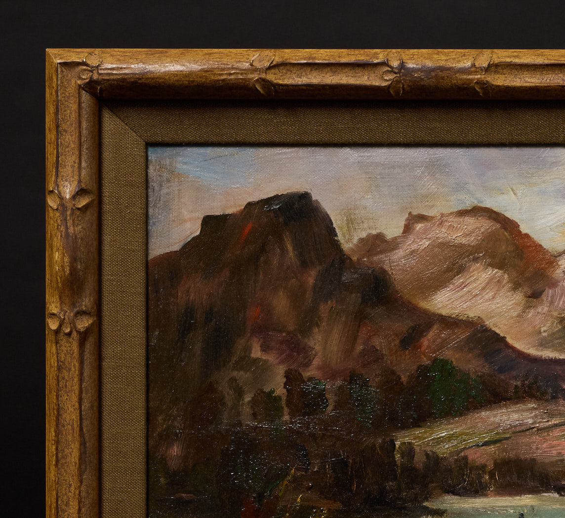 1950S CALIFORNIA LAKE LANDSCAPE