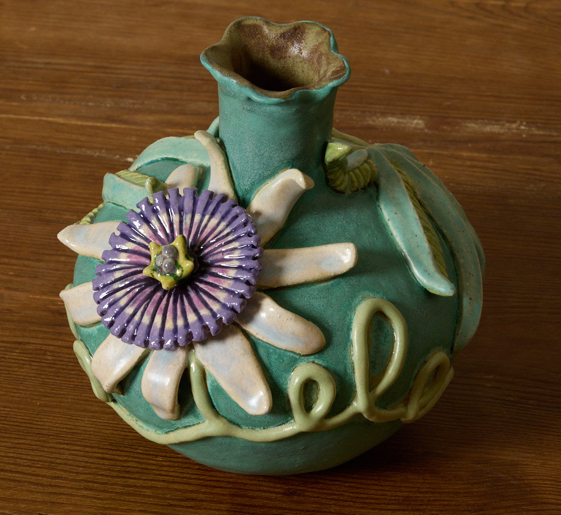 PASSION FLOWER VASE BY PEARCE WILLIAMS
