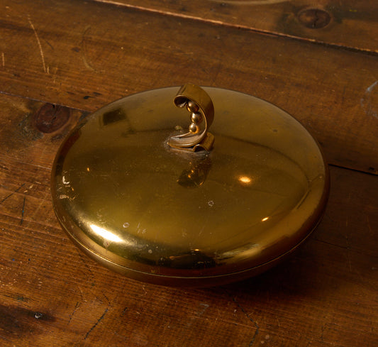1930S ITALIAN ART DECO BRASS TRINKET BOX